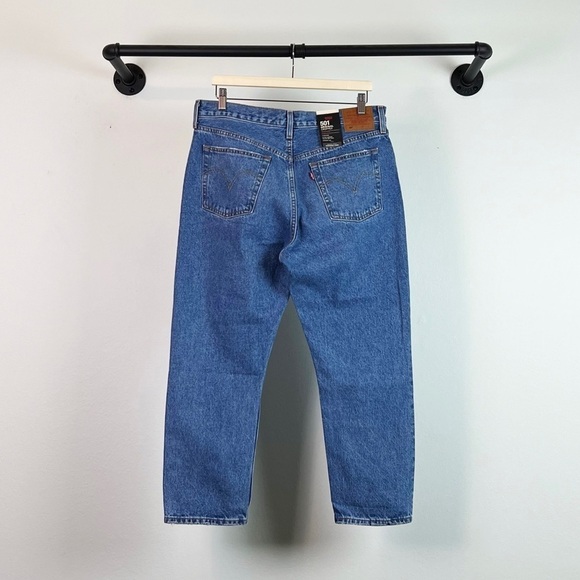 NWT Levi’s 501 High Rise Original Cropped Jeans In Athens Slide - Picture 8 of 11